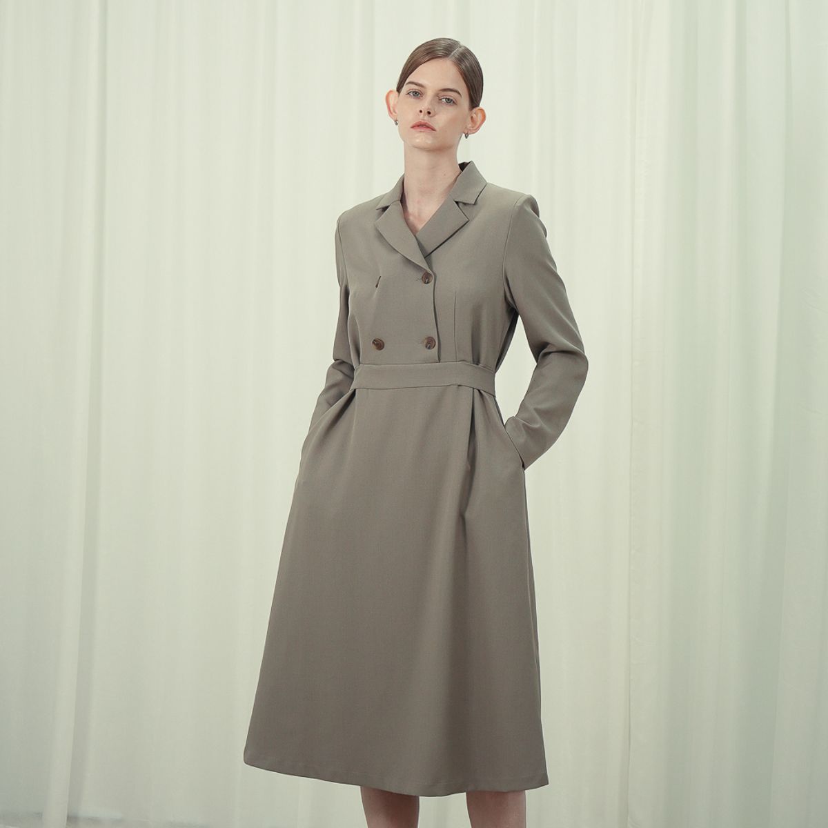 아쿠드(ACUD) Double Breast Dress _Beige