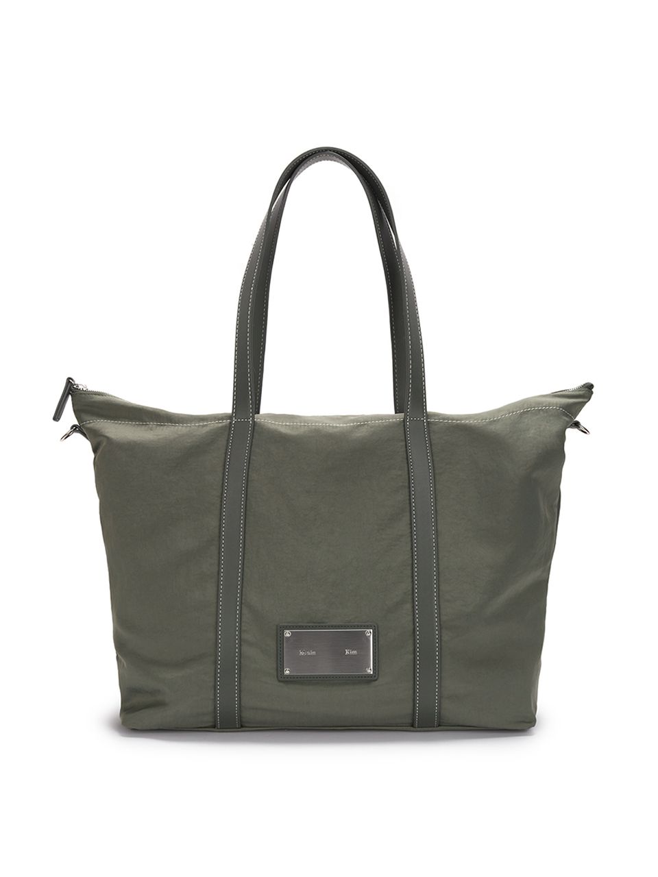 MUSINSA公式 | MATIN KIM FABRIC NEW SHOPPER BAG IN KHAKI