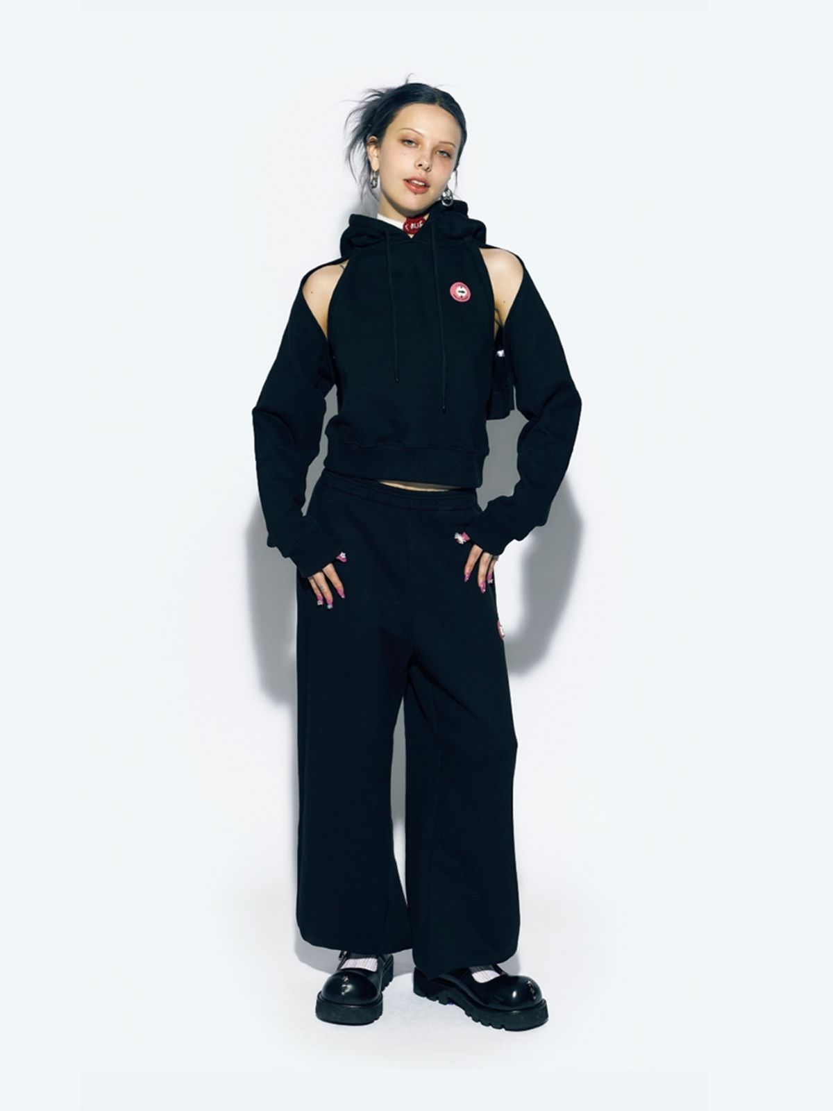 에즈이프 캘리(ASIF CALIE) WIDE JOGGER PANTS BLACK