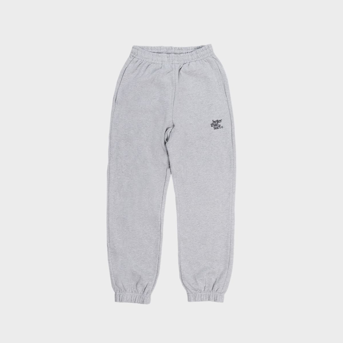 배러댄서프(BETTER THAN SURF) SMILE LOGO SWEAT LONG PANTS - GREY