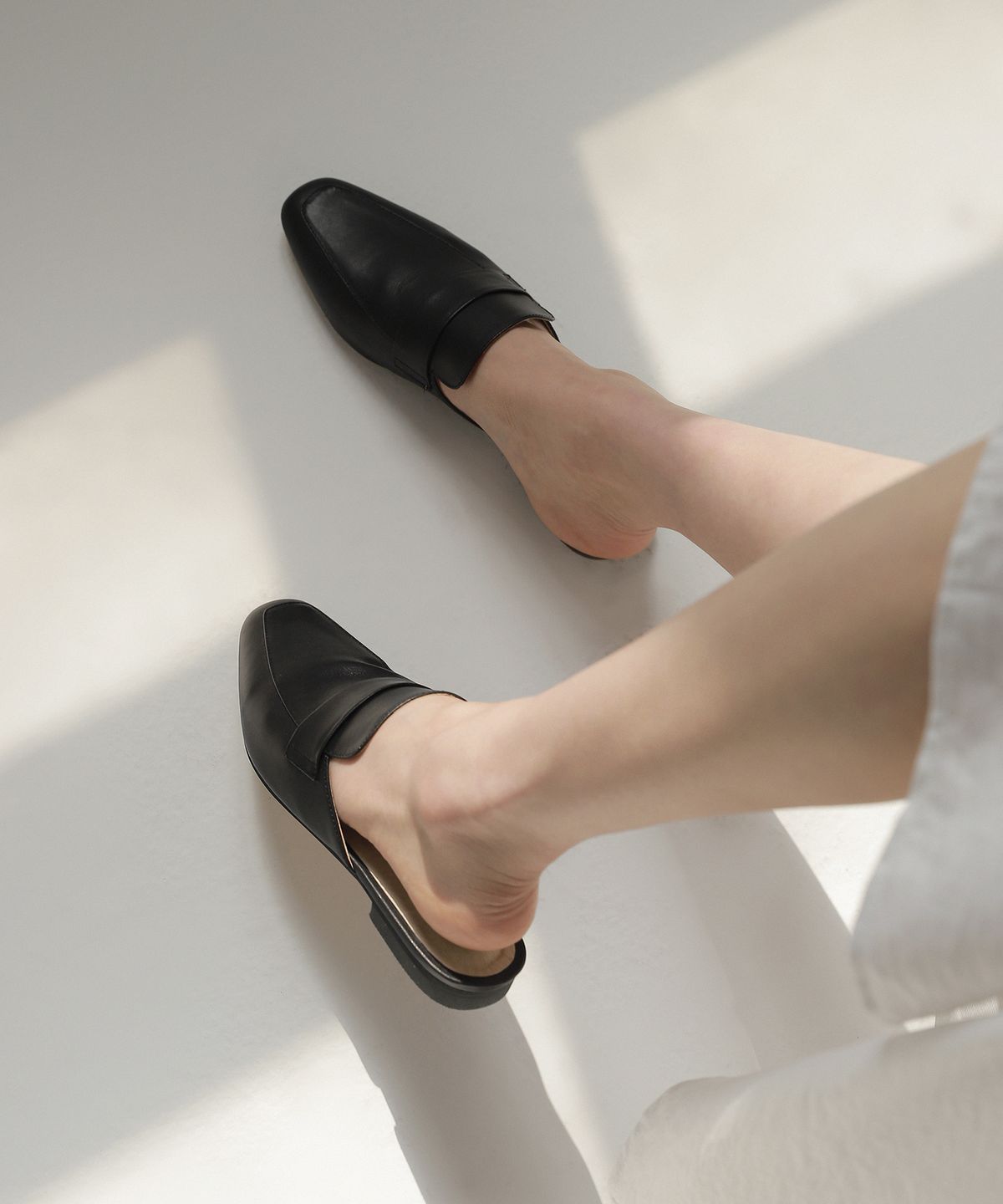 무드나잇(MOODNIGHT) LUKE Classic bloafer - 3color 1cm 클래식 블로퍼 슬라이드