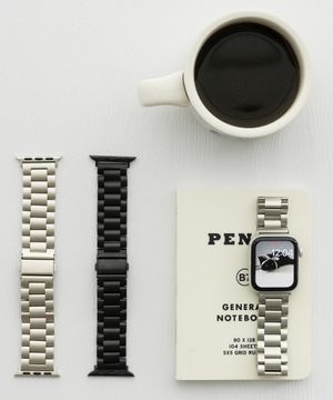 [3COLOR] 애플워치 11/10/9/8/7/6/5/4/SE3/울트라3 전기종 호환 메탈 밴드 스트랩