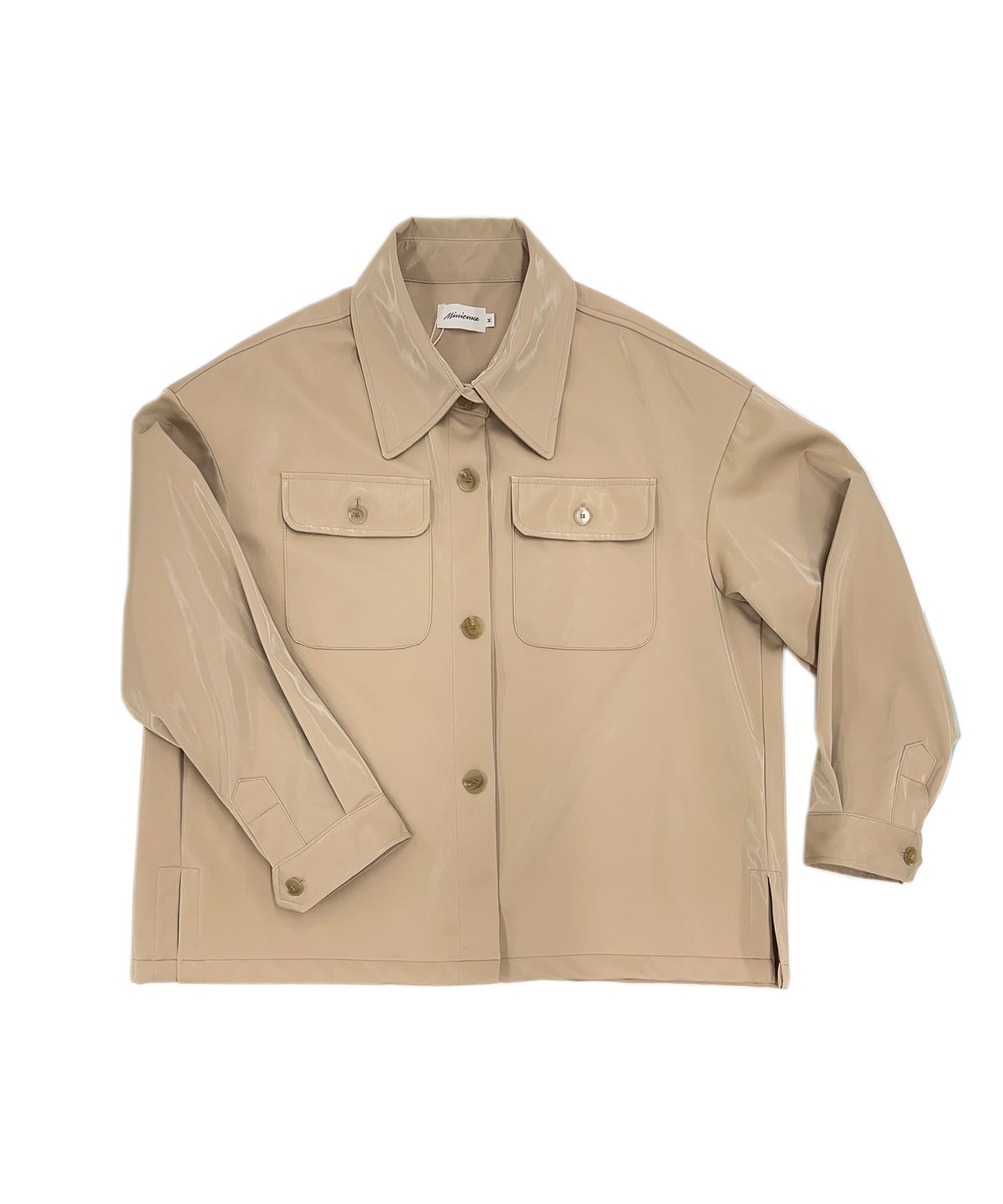 미미카위(MIMICAWE) VEGAN LEATHER SHIRTS JACKET