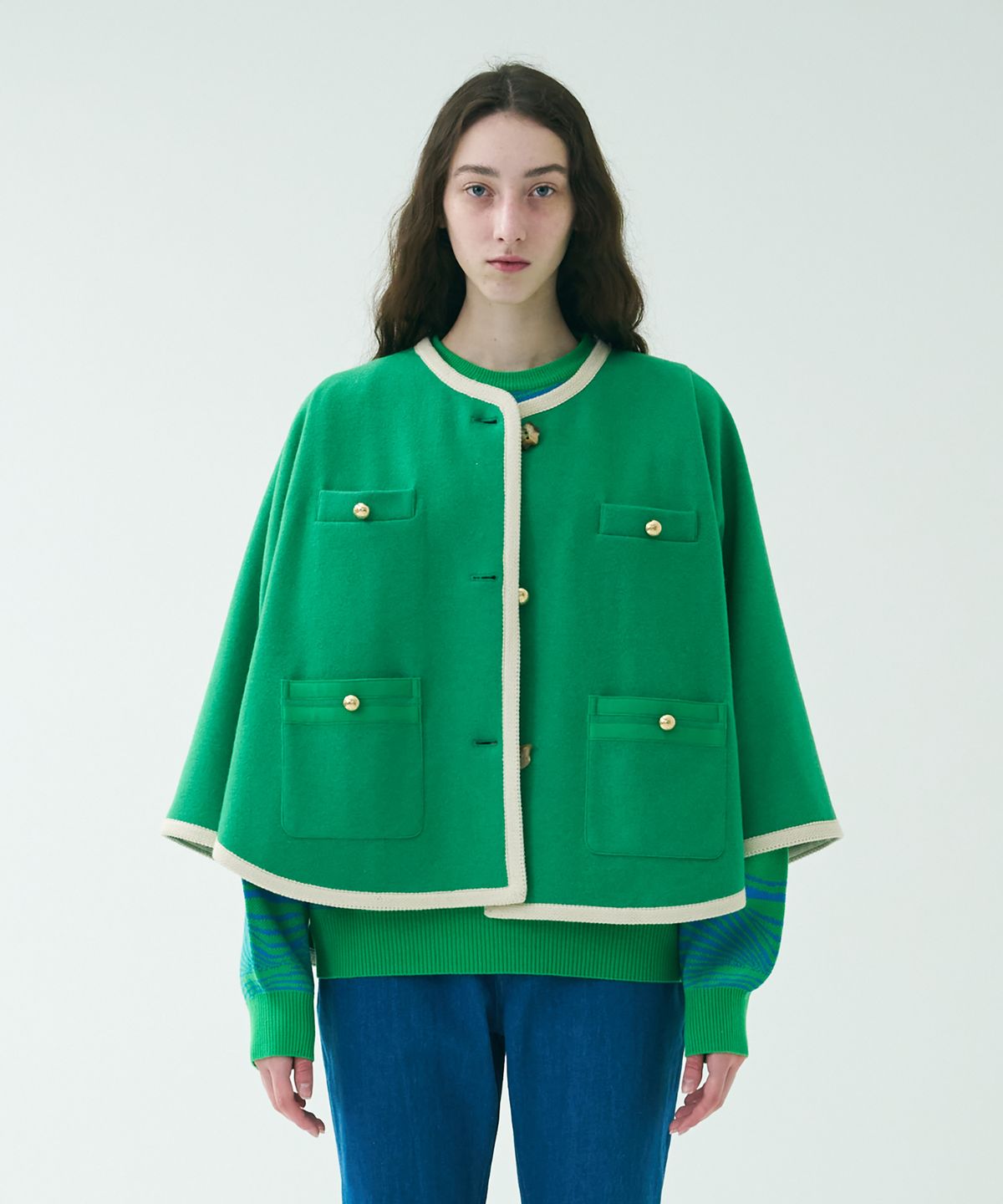 미미카위(MIMICAWE) MUSHROOM SHORT CAPE