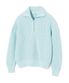 소프트코튼 헤비 와플 하프 집업 니트 SKY BLUE
