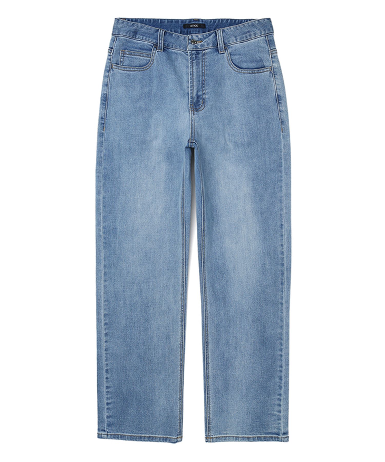 MUSINSA | AD HOC Men's semi-wide denim pants (INDIGO)