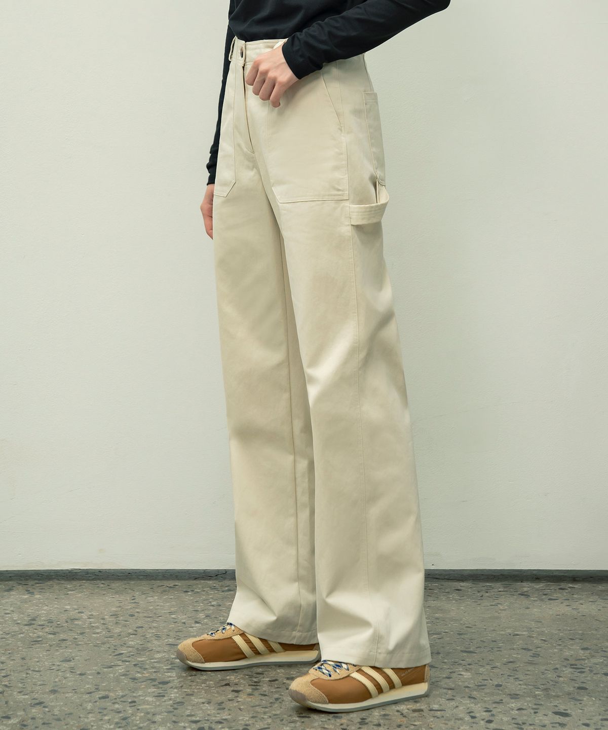 시야쥬(SIYAZU) SIPT7057 carpenter pants_Cream