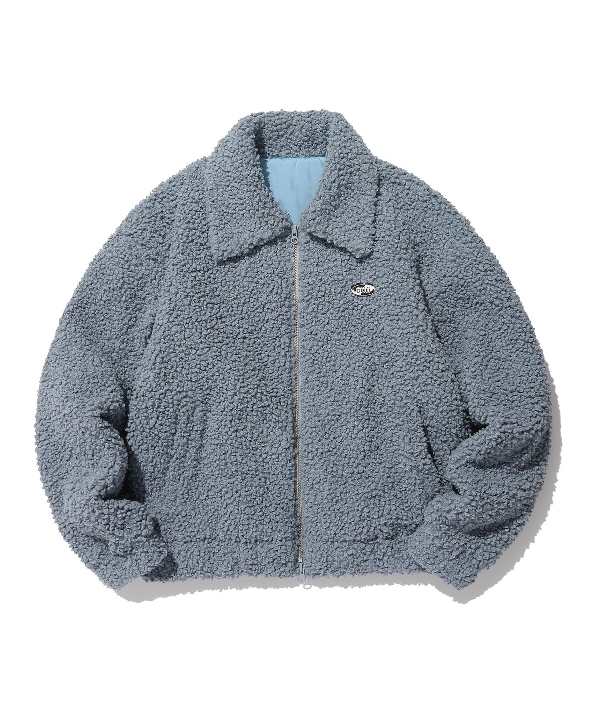 이스트쿤스트(ISTKUNST) UUU OVAL LOGO ROUND BOA JAKET_BLUE(IK2CWFB960A)