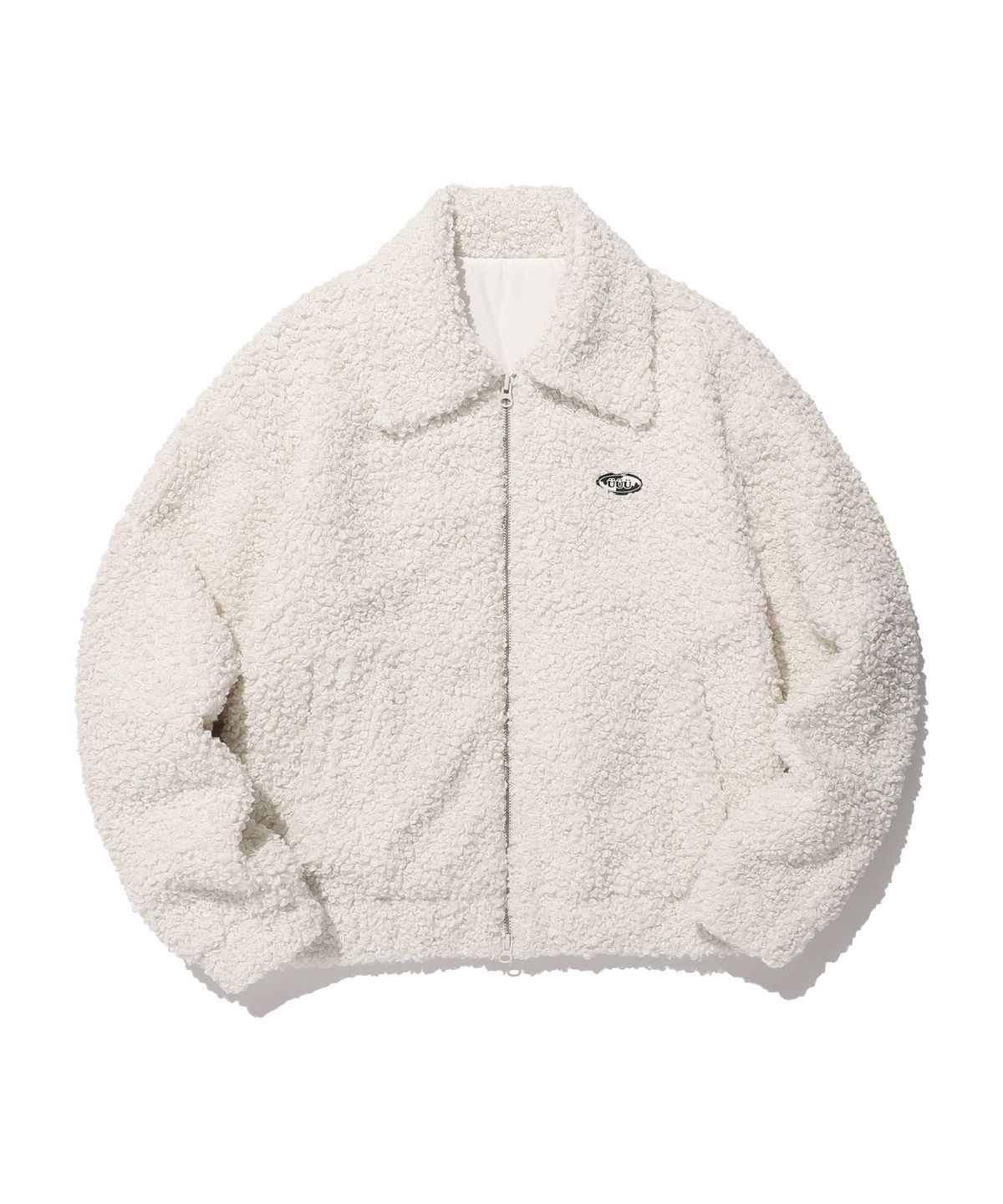 이스트쿤스트(ISTKUNST) UUU OVAL LOGO ROUND BOA JAKET_IVORY(IK2CWFB960A)