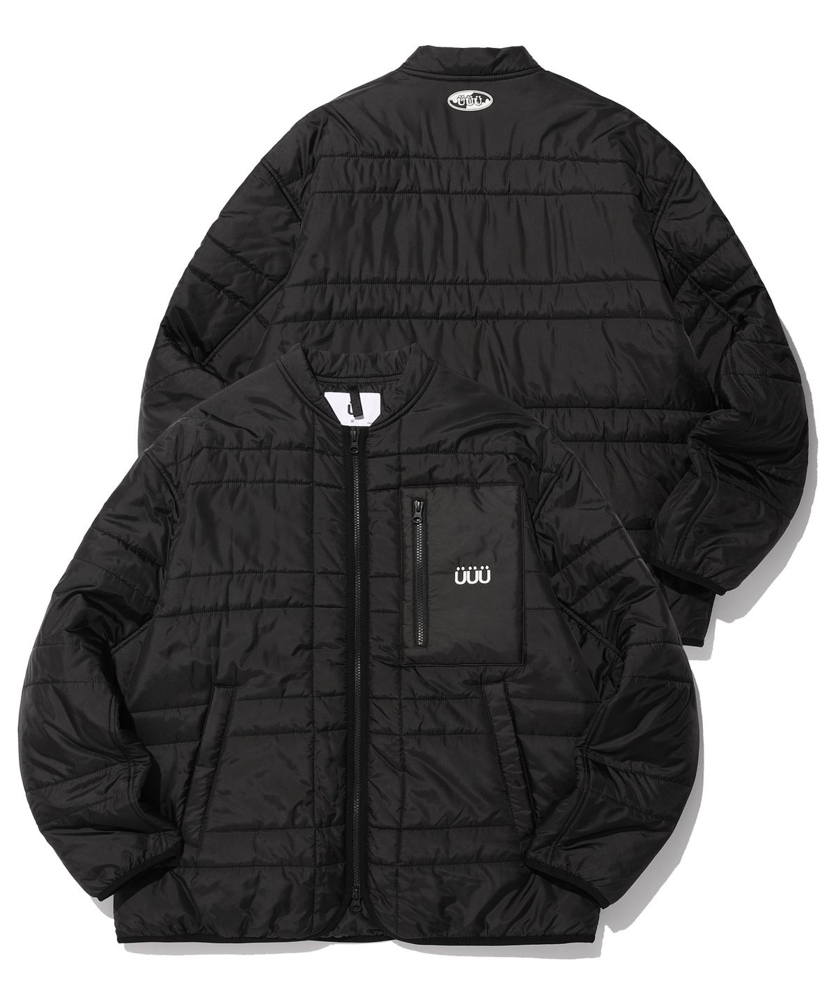 이스트쿤스트(ISTKUNST) UUU LOGO QUILTED JACKET_BLACK(IK2CWMB901A)