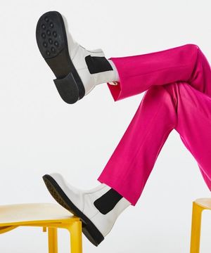 WTRD5114-1 멘티스 커브드 볼륨 첼시부츠 화이트 [230~280MM]