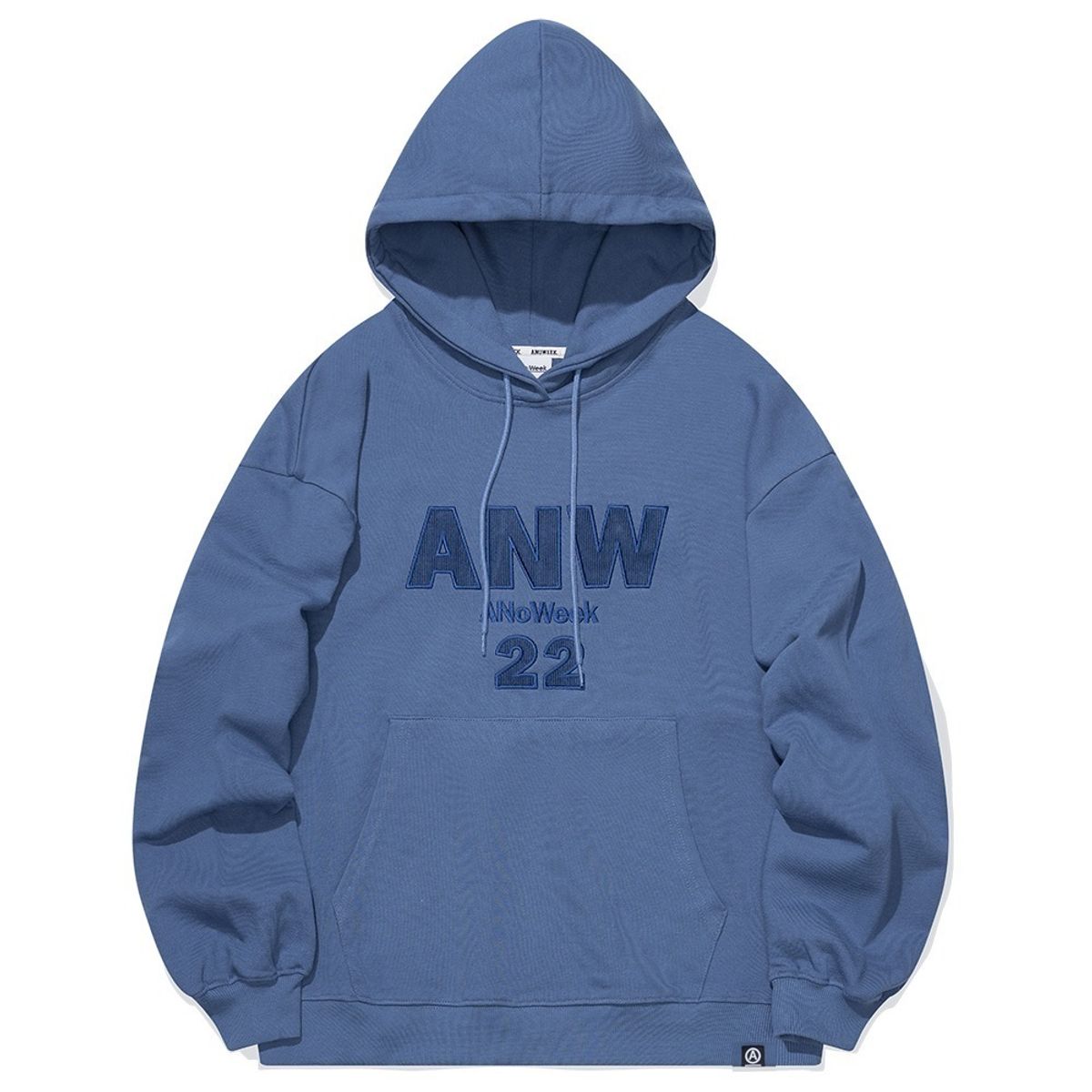 아노윅(ANOWEEK) ANW LOGO APPLIQUE  HOODIE