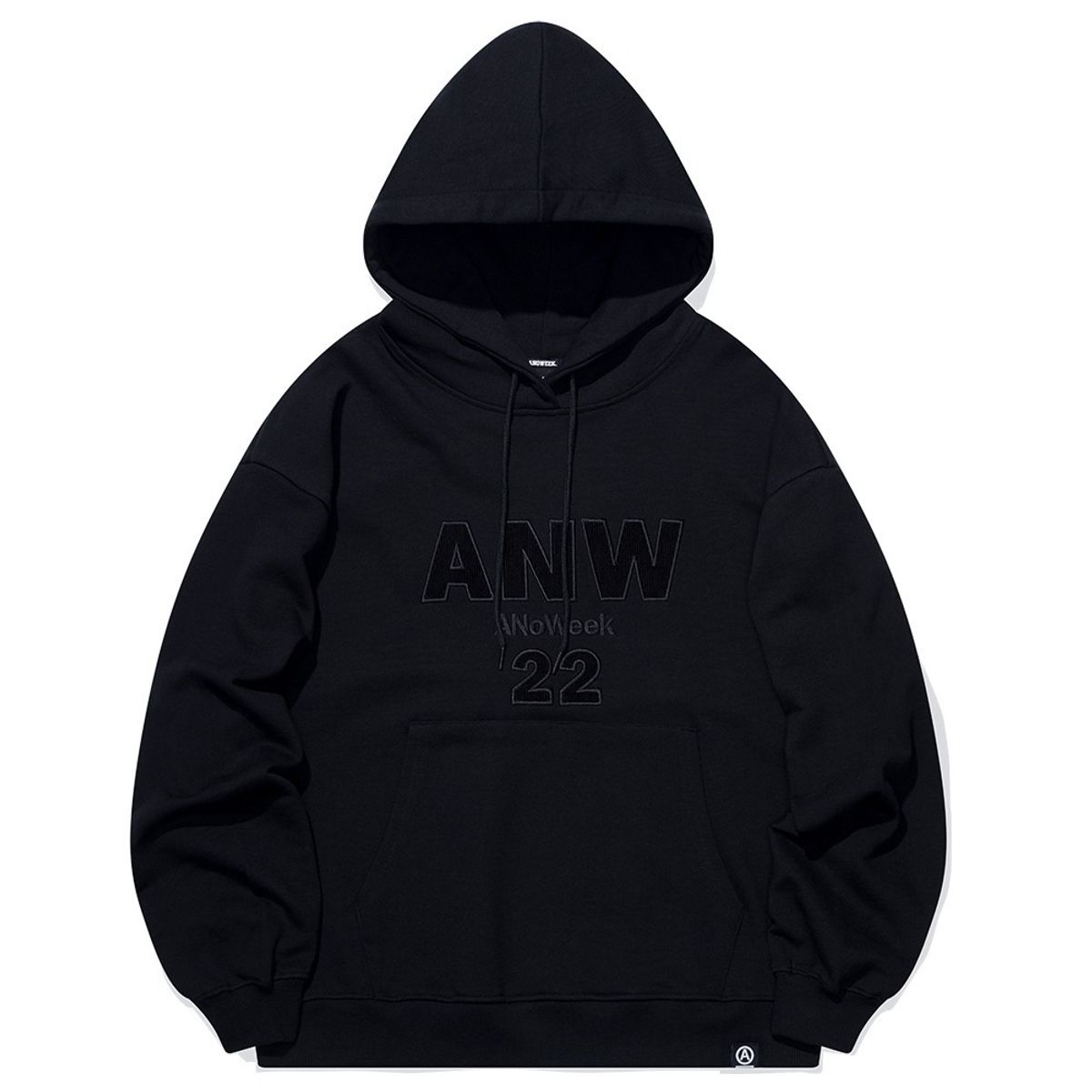 아노윅(ANOWEEK) ANW LOGO APPLIQUE  HOODIE