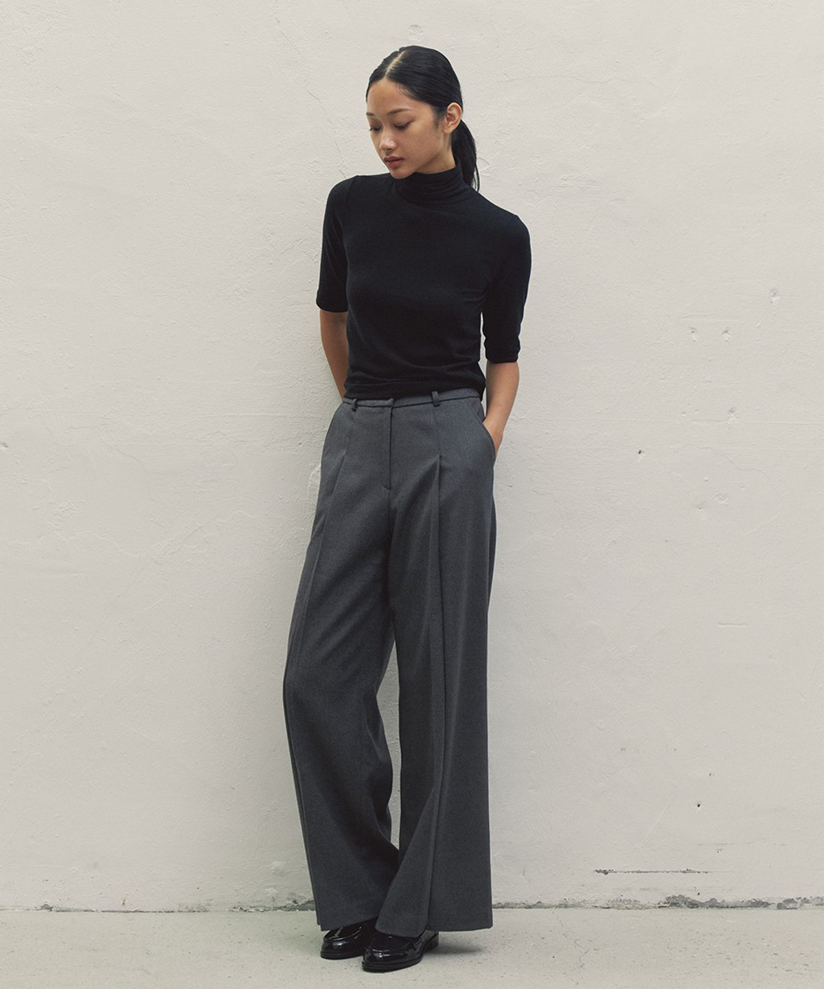 메이크어토스트(MAKE A TOAST) [22FW] BASIC WIDE PANTS - Gray