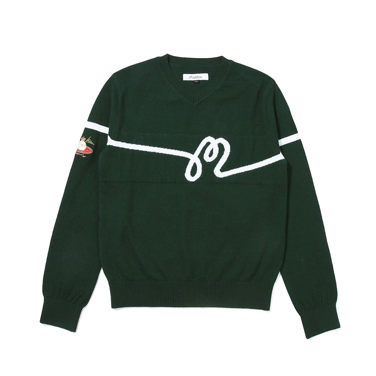 말본 골프(MALBON GOLF) M 스크립트 스웨터 GREEN (WOMAN)