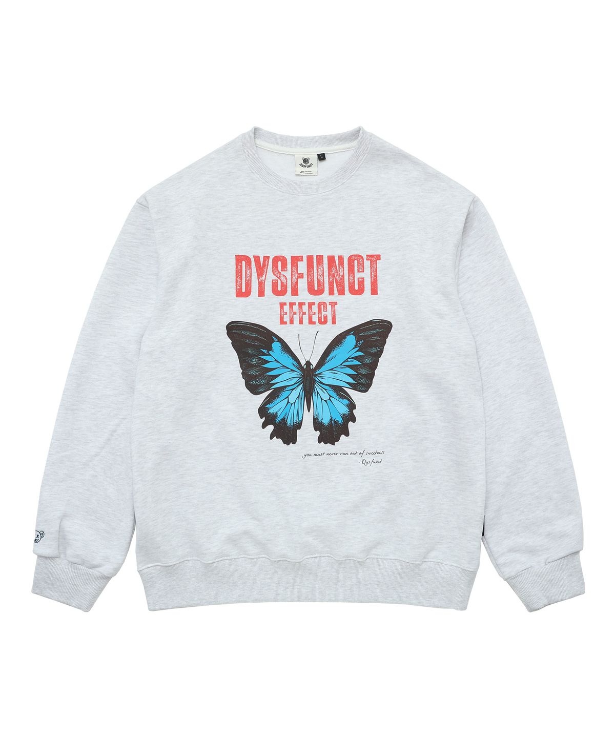 디스펑트(DYSFUNCT) DYSFUNCT EFFECT SWEATSHIRT (OATMEAL)