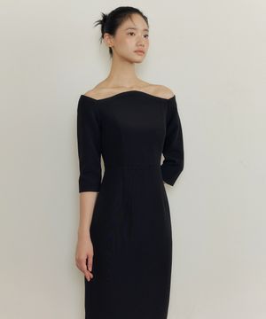 Off the shoulder dress (black)