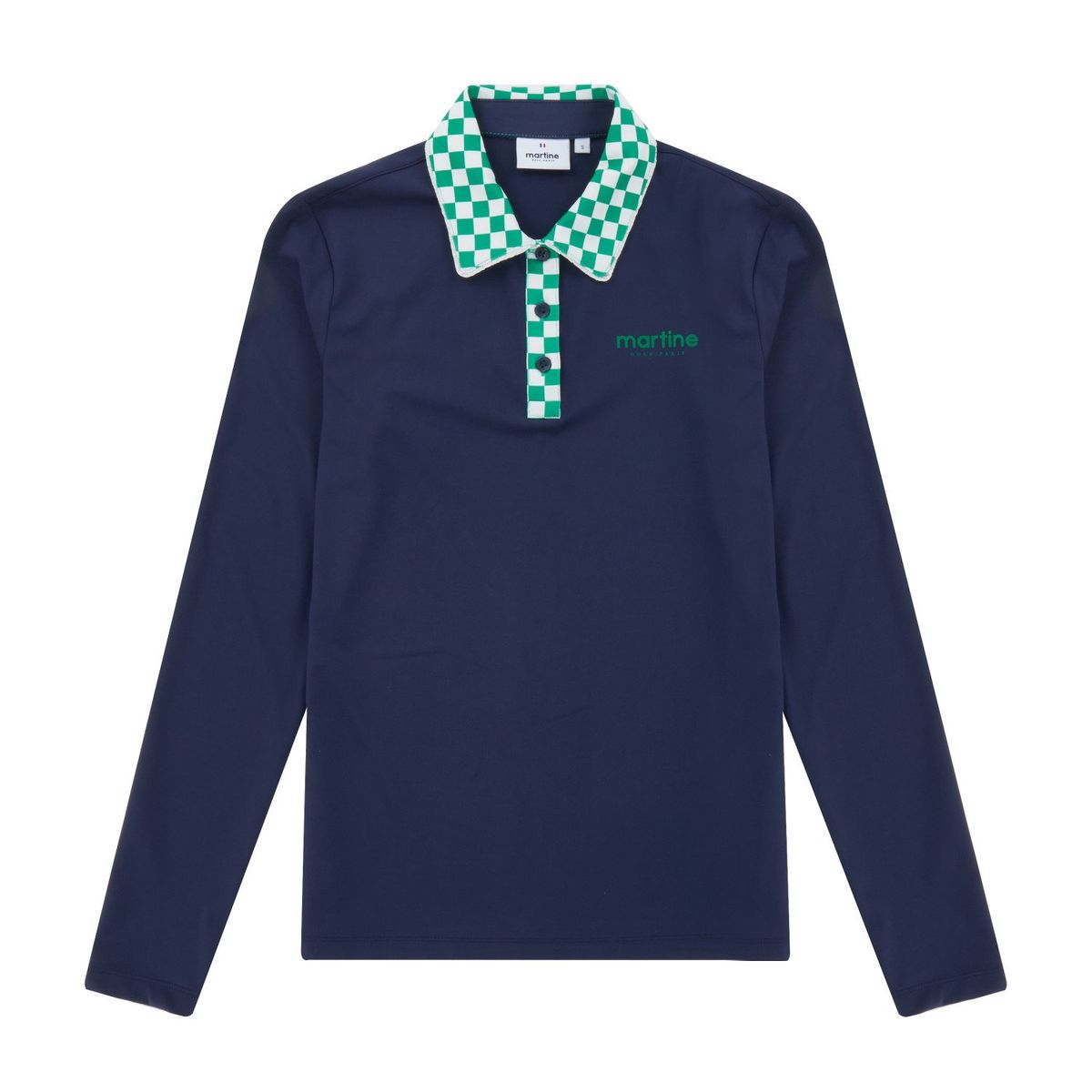 마틴골프(MARTINE GOLF) Checker Collar Polo Shirts_Navy