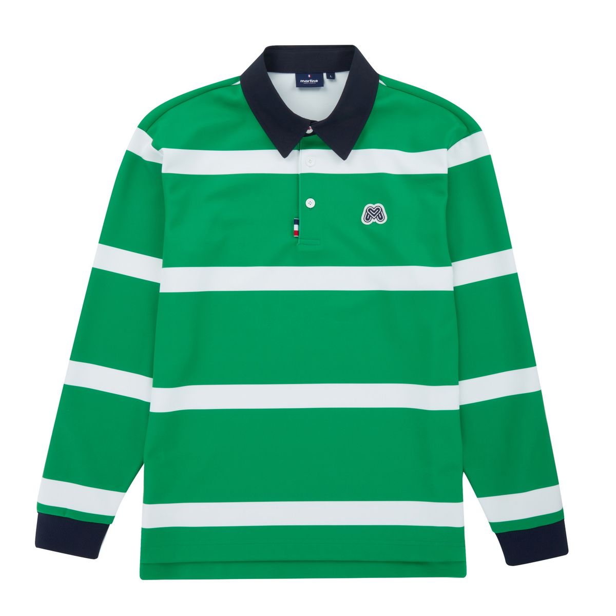 마틴골프(MARTINE GOLF) Block Stripe Polo Shirts_Green (Men)