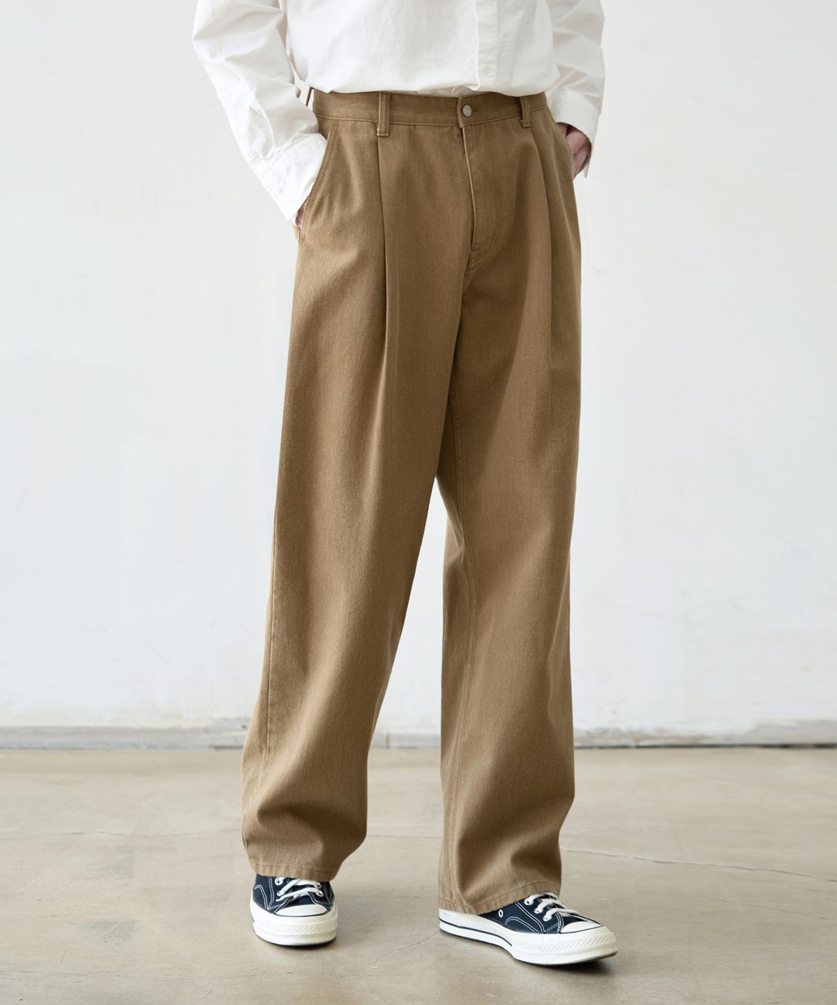 드로우핏(DRAW FIT) 와이드 뉴트럴 컬러 데님 [BEIGE]