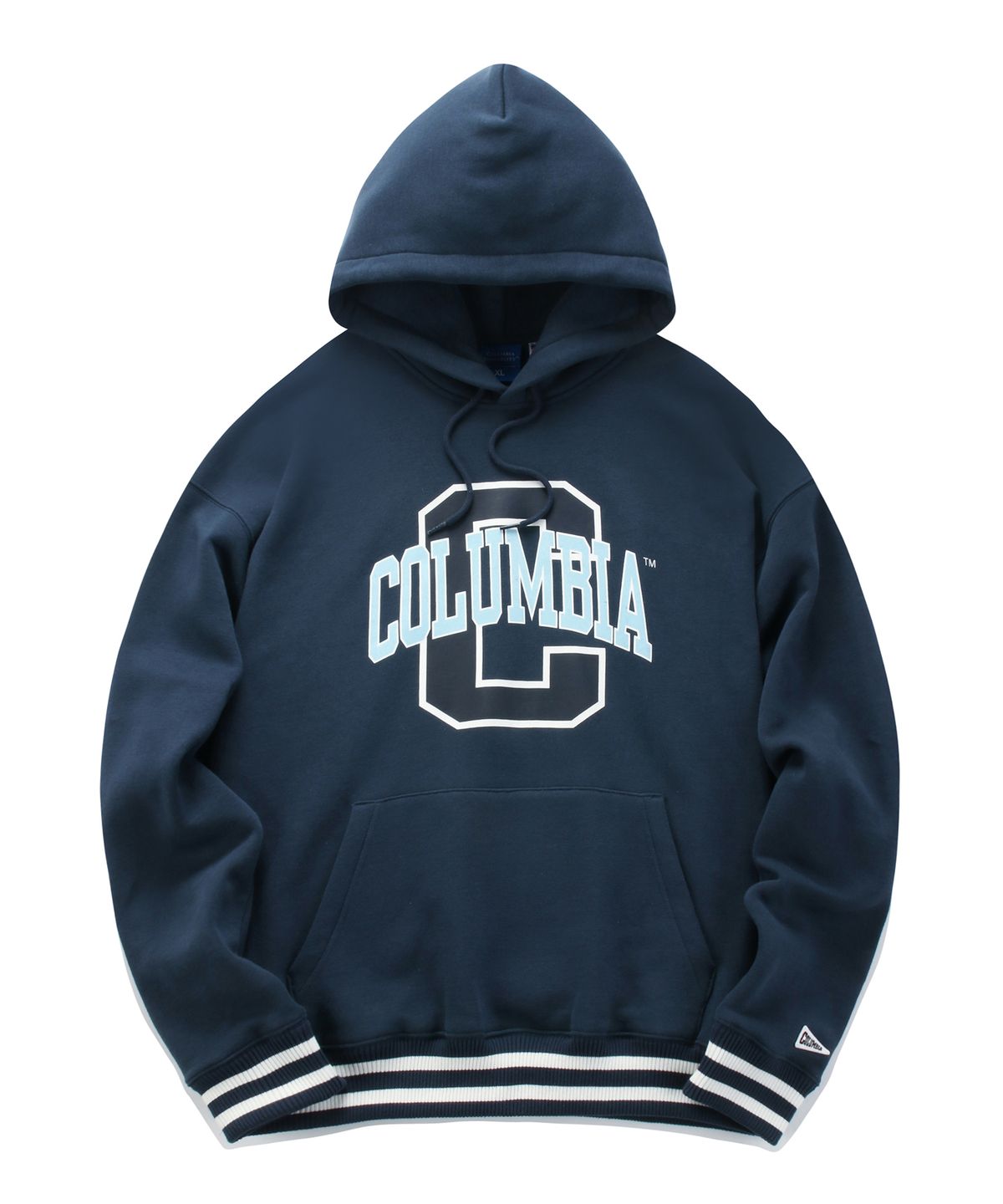 컬럼비아 유니버시티(COLUMBIA UNIVERSITY) BIG C LOGO OVERFIT FLEECE HOODY 크라운네이비