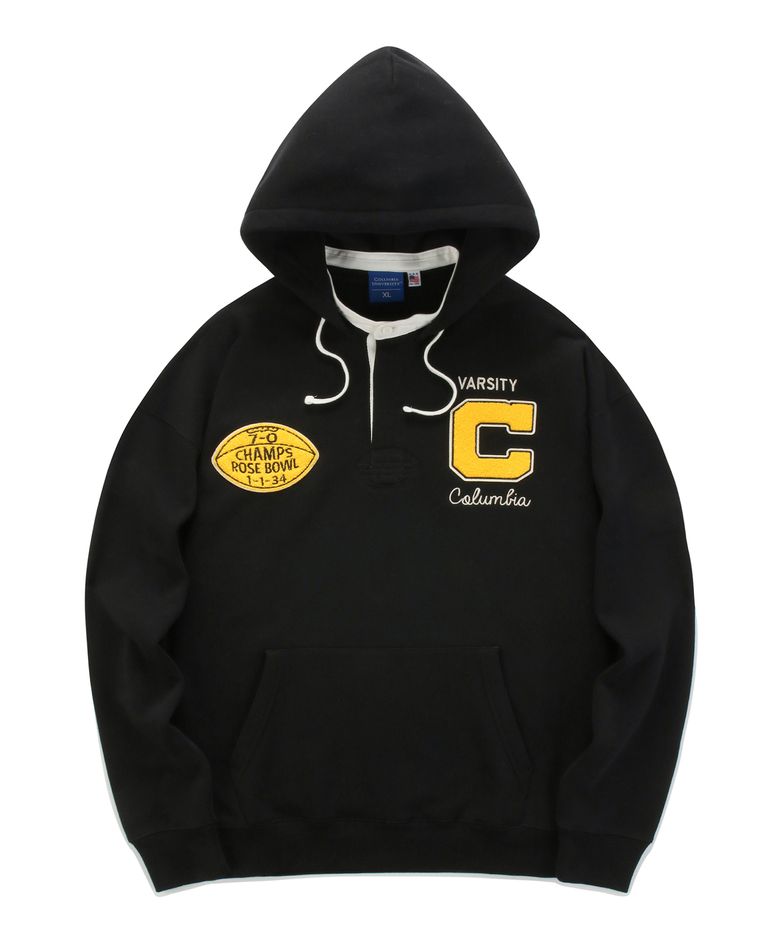 ROSEBOWL CHAMP FLEECE RUGBY HOODY 블랙