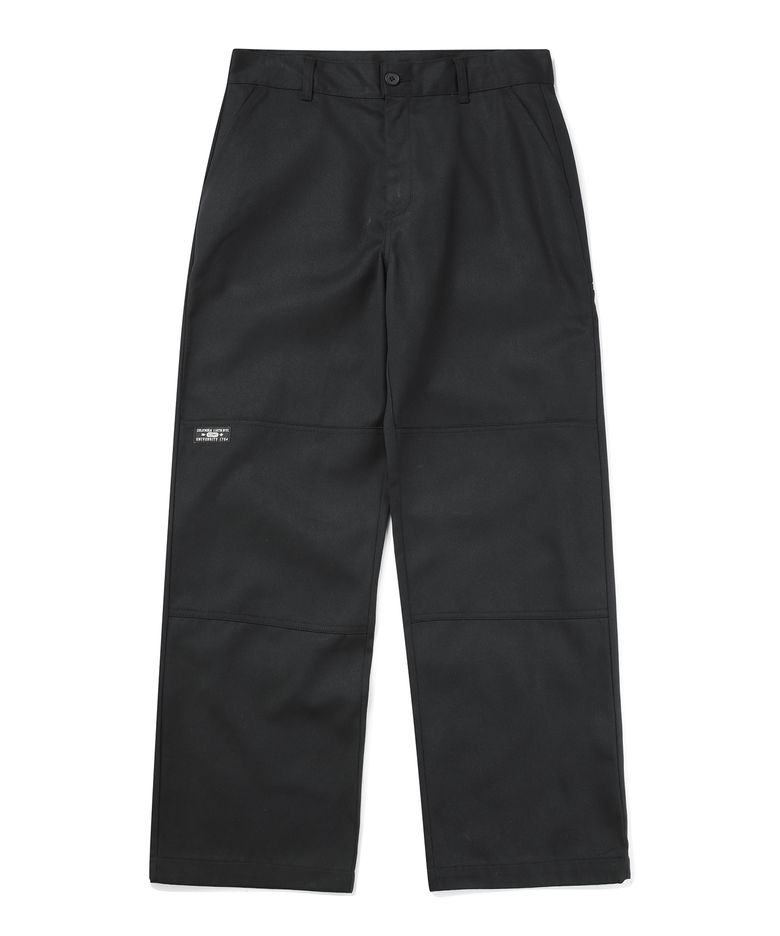 NYC LABEL CP LOOSE FIT DOUBLE KNEE PANTS 블랙