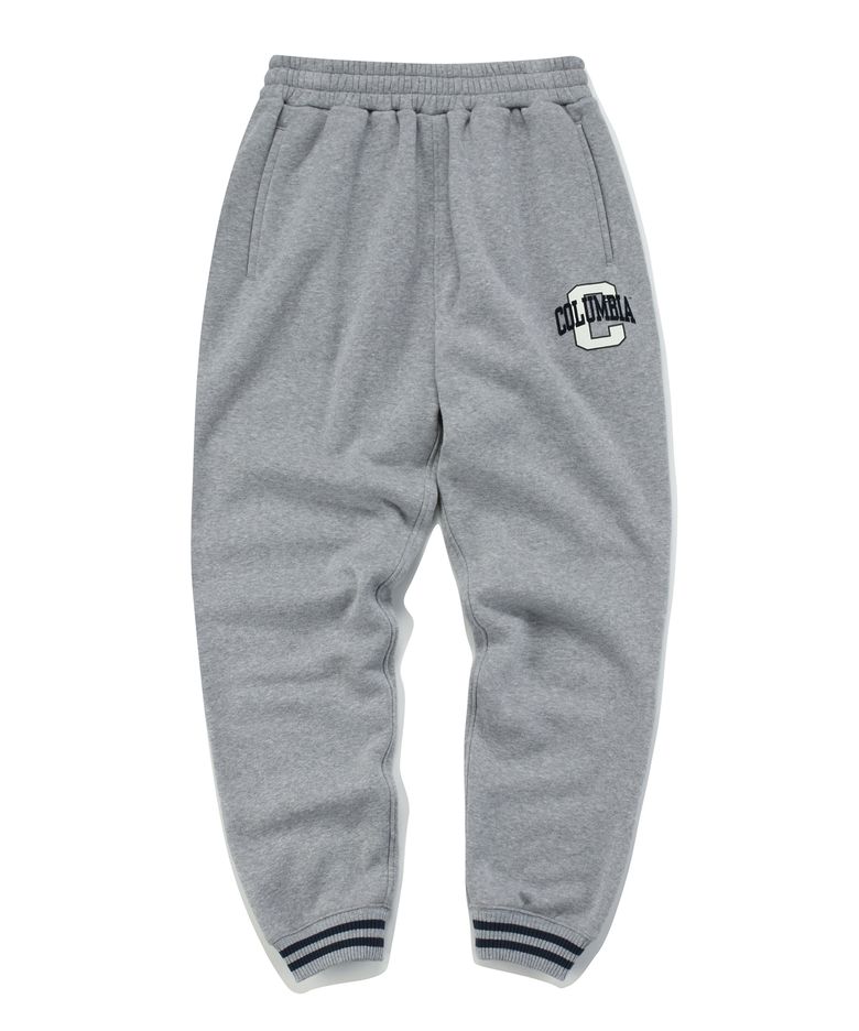 BIG C LOGO REGULAR FIT JOGGER SWEAT PANTS M그레이