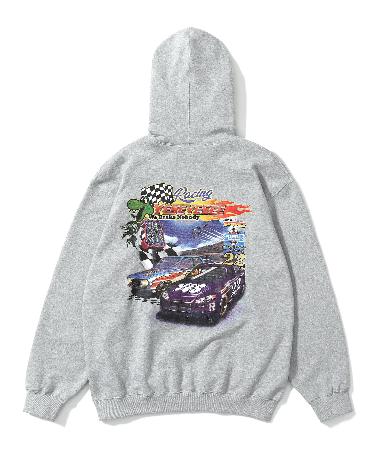 【YESEYESEE】RACING 22 HOODIE / GREY MUSINSA | YESEYESEE Racing 22 hoodie gray