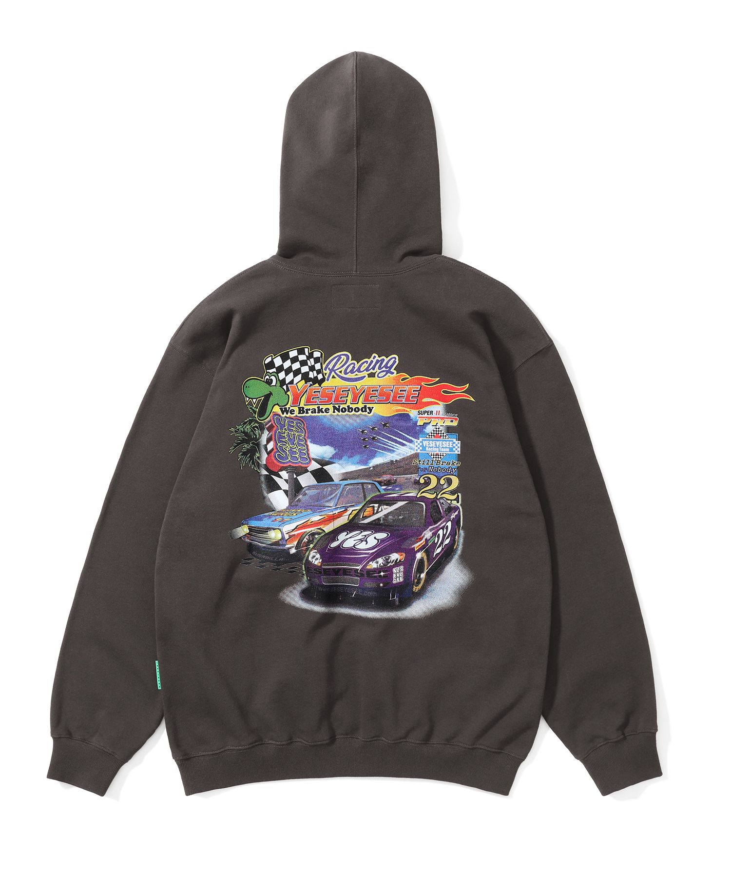 【YESEYESEE】RACING 22 HOODIE / GREY yeseyesee Racing 22 hoodie - Grey | International Store