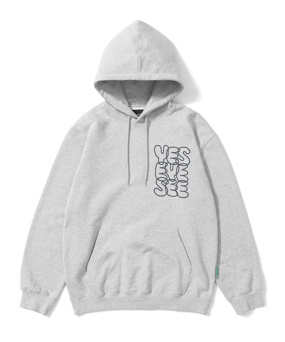 예스아이씨(YESEYESEE) C-Logo Hoodie Grey