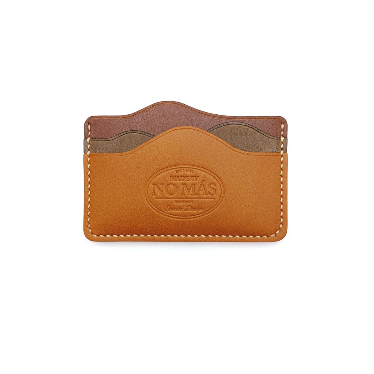노마스(NO MAS) SHAPE CARD CASE (BROWN)