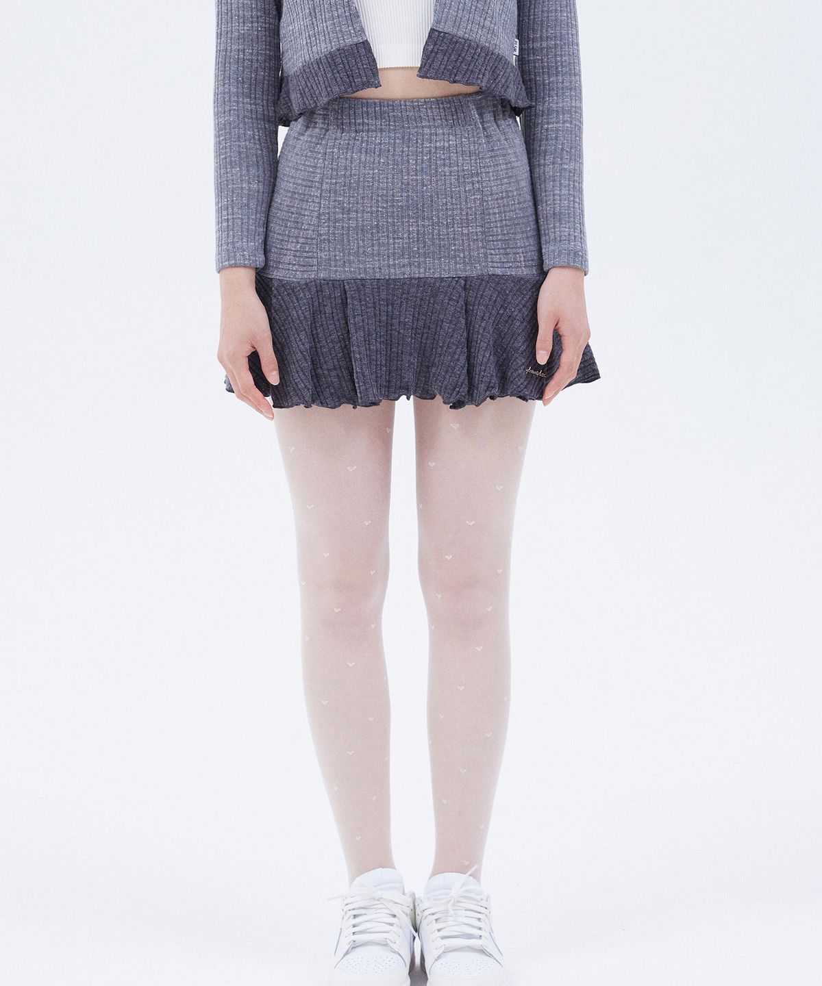 플라즈마스페어(PLASMA SPHERE) Trumpet Skirt [Grey]