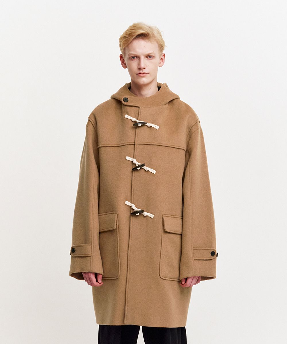 MUSINSA ダッフルコート Sサイズ ベージュ MUSINSA公式 | MMGL HOODED DUFFLE COAT (BEIGE)
