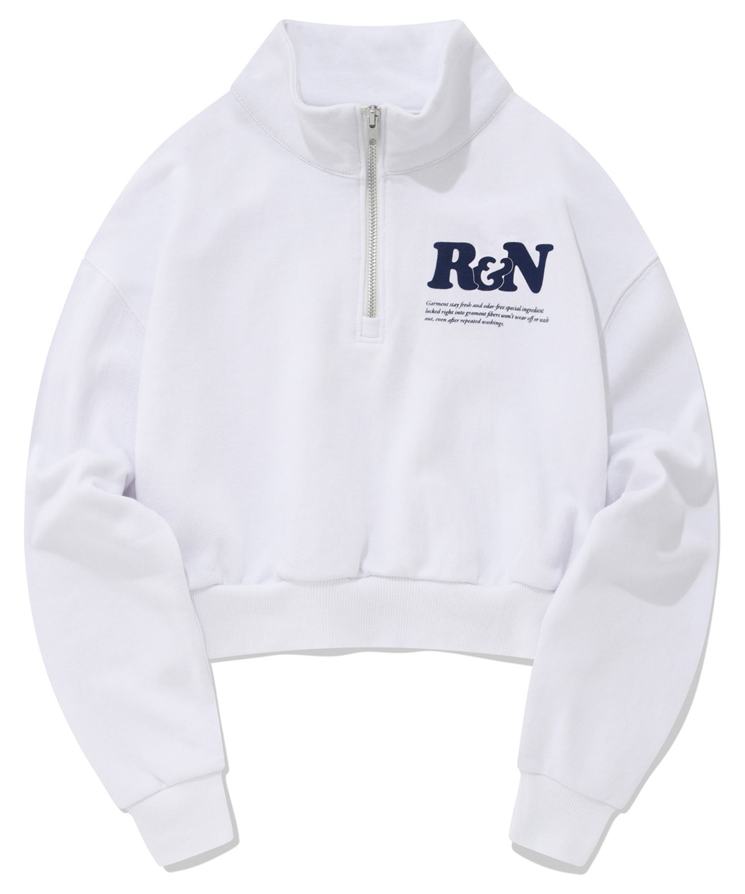 MUSINSA公式 | RETRIEVER CLUB RC x NC R&N CROP HALF ZIP-UP [WHITE]