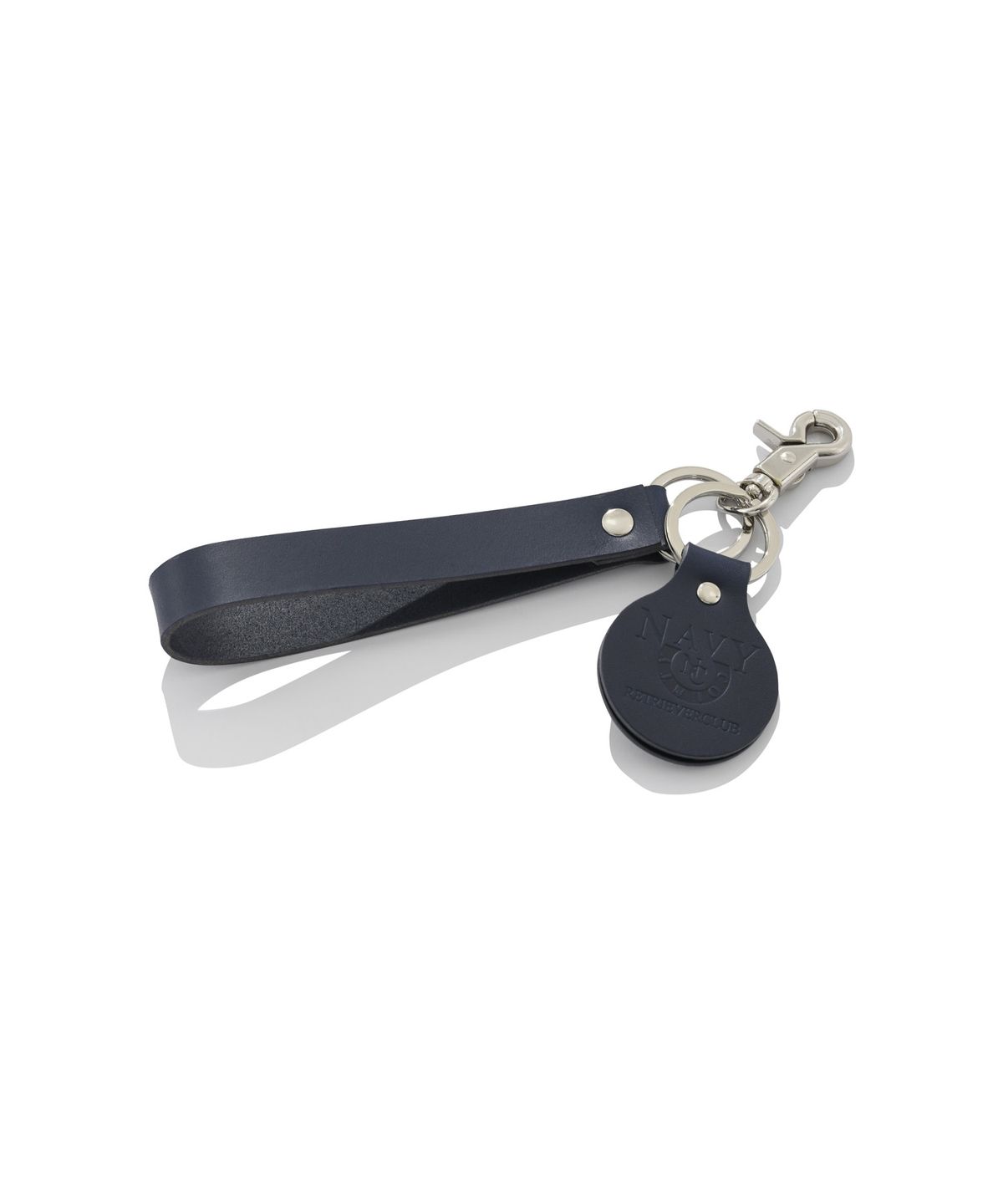 리트리버클럽(RETRIEVER CLUB) RC X NC VINTAGE LOGO KEYRING [NAVY]