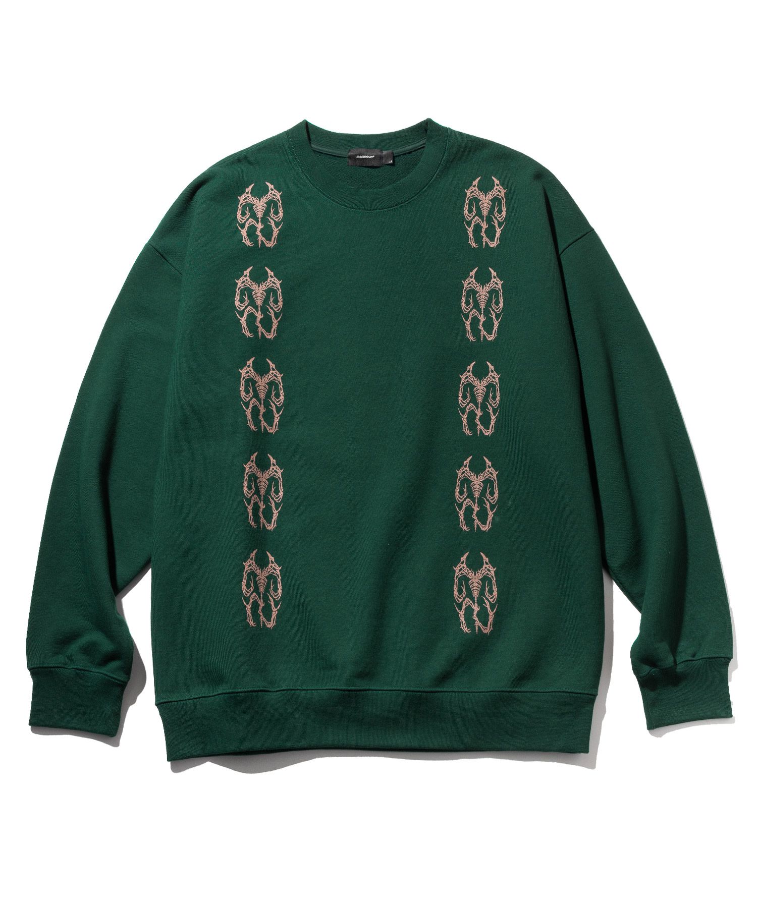 【massnoun】22FW★ MN BONE OVERSIZED SWEAT SHIRTS MUSINSA | MASSNOUN MN Bone Overfit Heavy Sweatshirt MFTCR003-GR