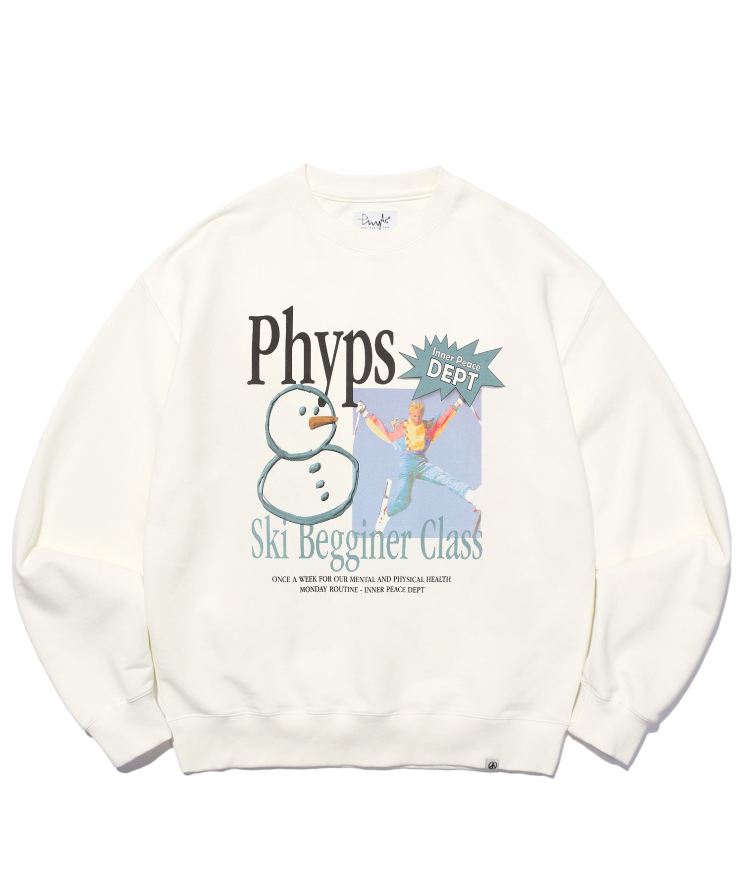 ◆PHYPS SKI BEGGINER CLASS CREWNECK/2色◆ MUSINSA公式 | PHYPS SKI BEGGINER CLASS CREWNECK_IVORY