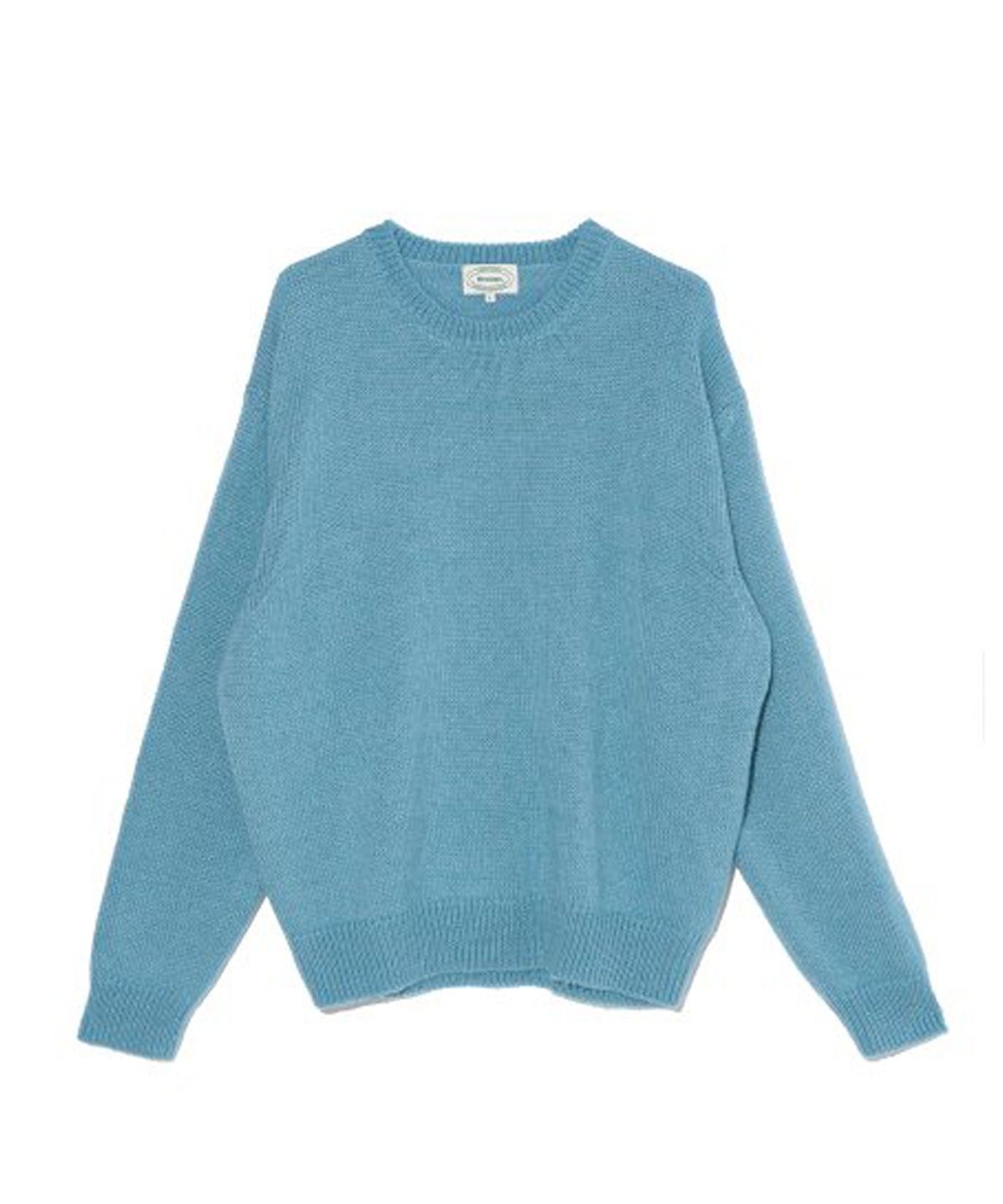 브루먼(BRUMAN) Kid Mohair Crew Neck Knit (Blue)