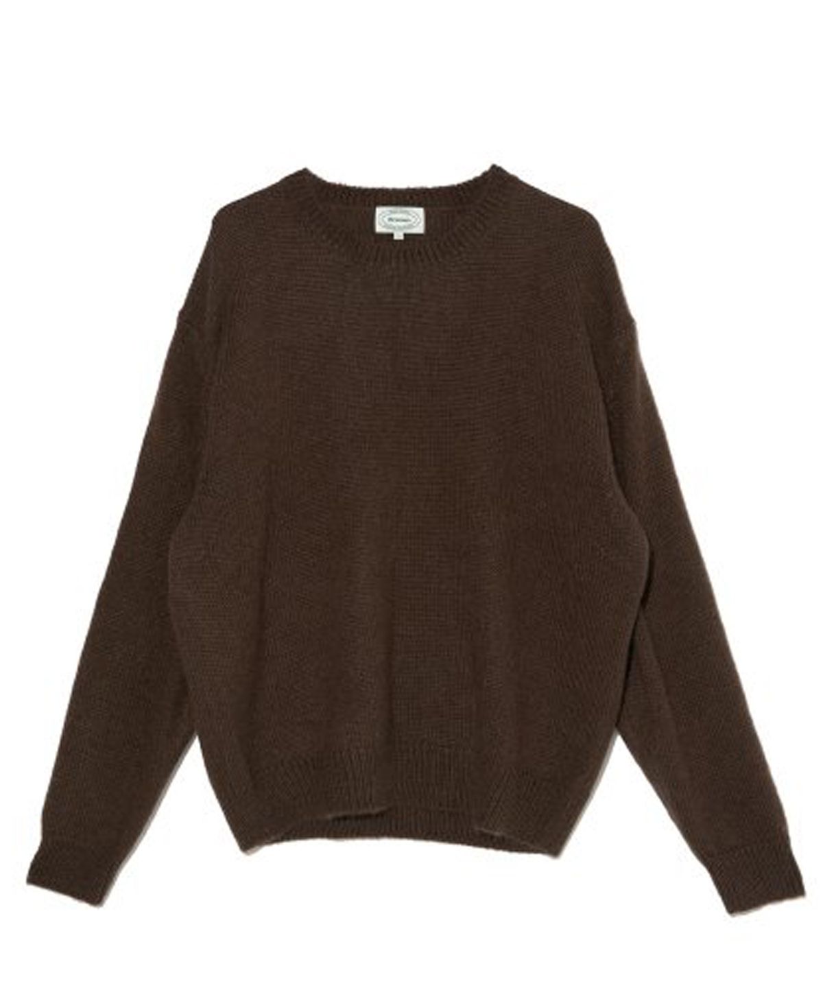 브루먼(BRUMAN) Kid Mohair Crew Neck Knit (Brown)