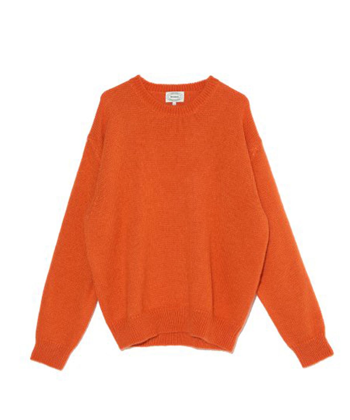 브루먼(BRUMAN) Kid Mohair Crew Neck Knit (Orange)