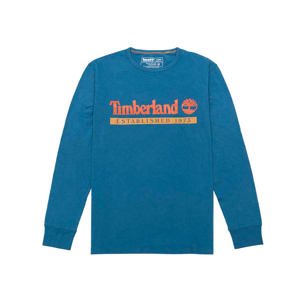 팀버랜드(TIMBERLAND) 로고플레이 티셔츠 블루_TB0A2AWKCD21