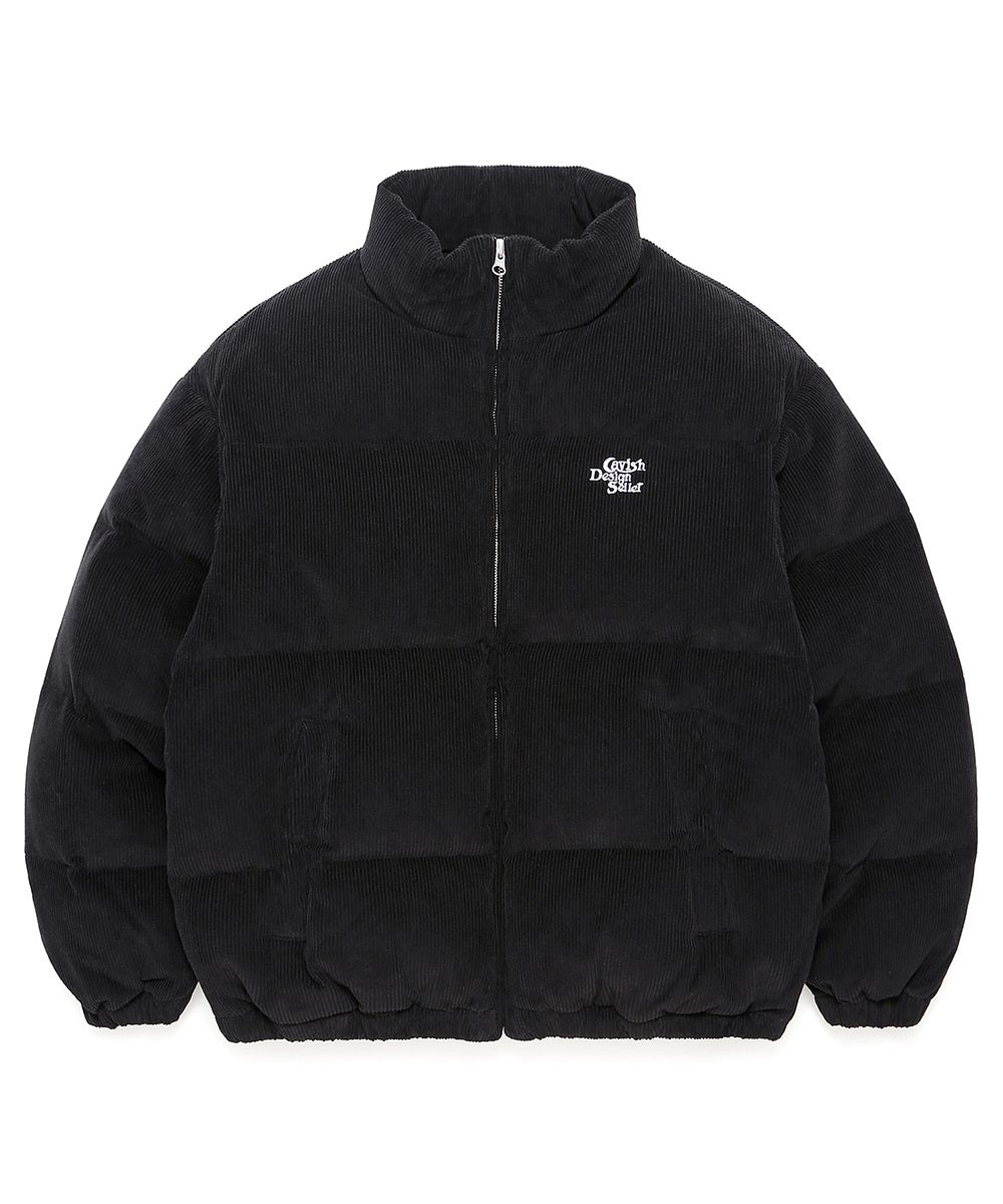 MUSINSA公式 | CAVISH CORDUROY DUCK DOWN PADDED JACKET BLACK 