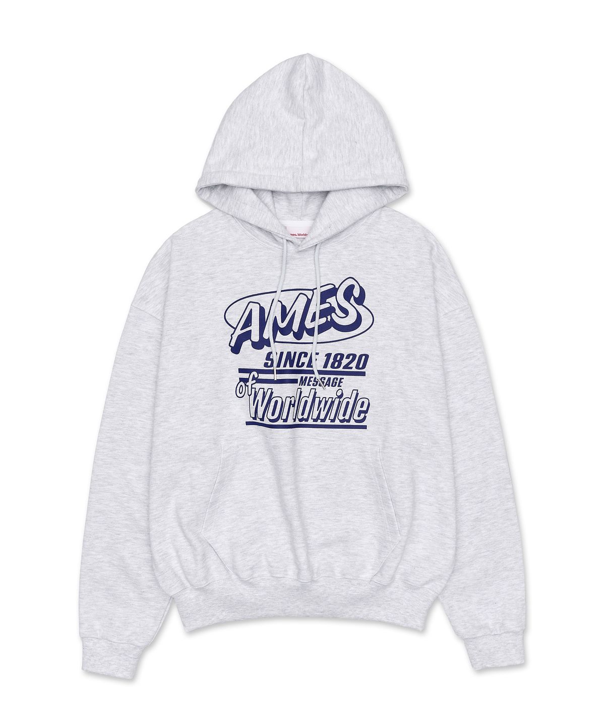 아메스 월드와이드(AMES-WORLDWIDE) MESSAGE HOODIE LIGHT GREY (AM2CFUM404A)