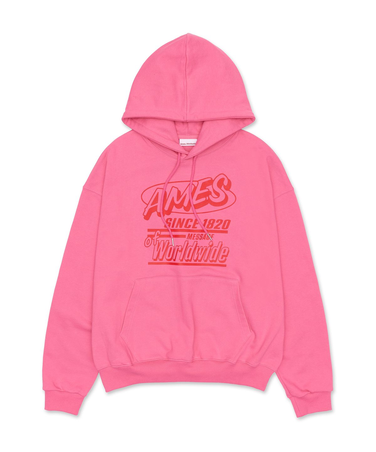 아메스 월드와이드(AMES-WORLDWIDE) MESSAGE HOODIE PINK