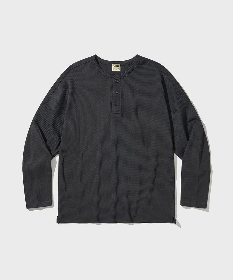 COZY HENLYNECK LONG SLEEVE [Smoke Gray]