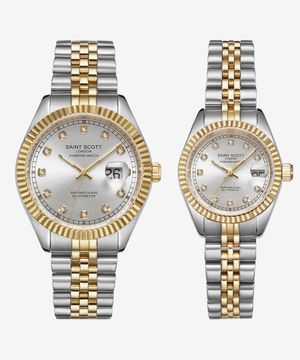 템푸스 다이아몬드 커플 워치 - 골드 / ST5601MF-GSS