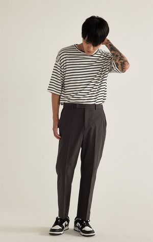 365 셋업 테이퍼드 팬츠 (차콜)