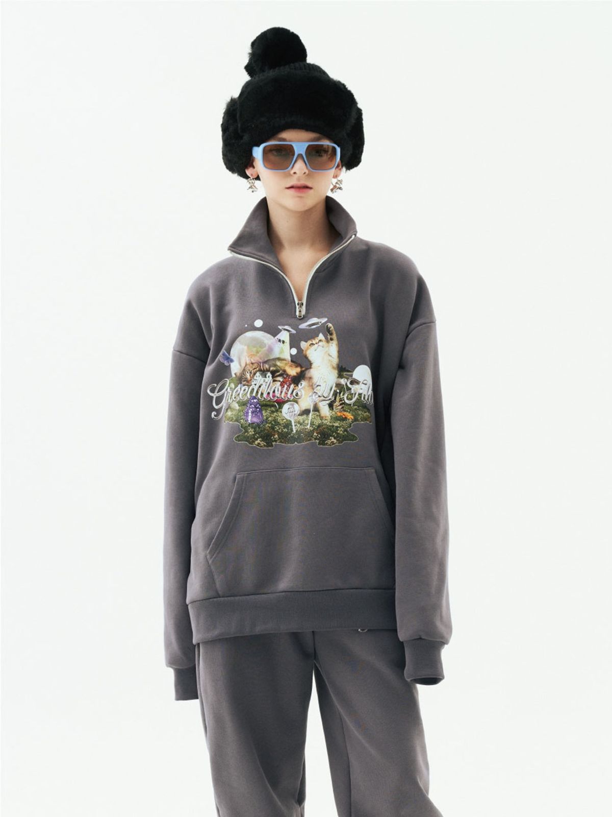 그리디어스(GREEDILOUS) GREEDILOUS By Tilda Zip Up Sweatshirts