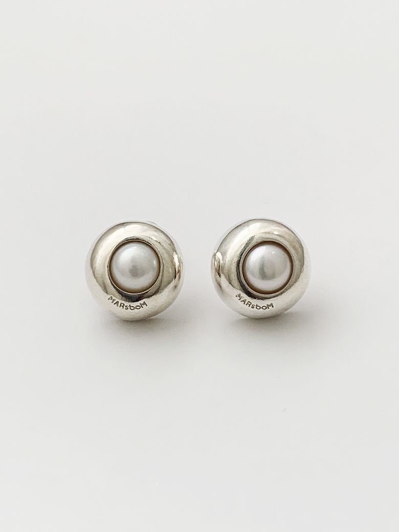 rosalie pearl small silver earring